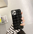 Peach Heart Phone Case Silicone Lanyard Protective Cover