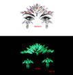 Halloween Ghost Face Crystal Diamond Sticker Diamond Luminous