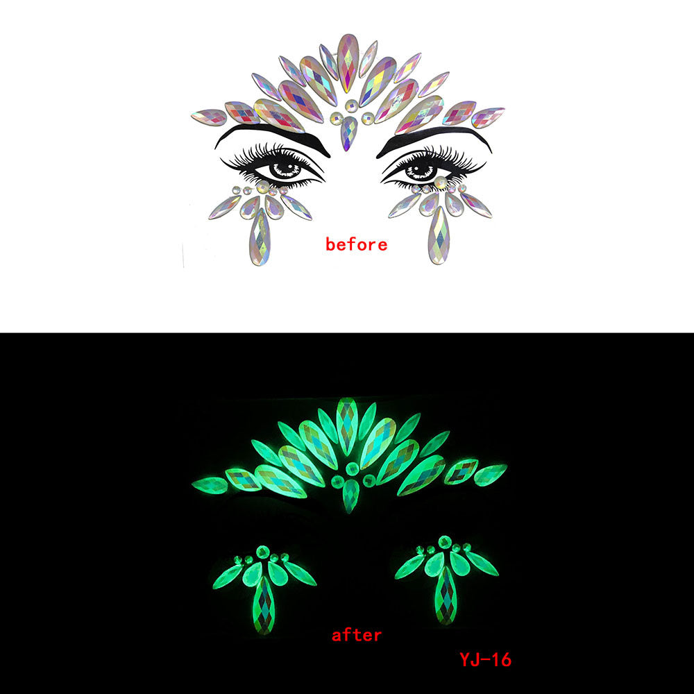 Halloween Ghost Face Crystal Diamond Sticker Diamond Luminous
