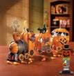 Halloween Pumpkin Man Witch Home Table Decoration Woodwork Ornaments
