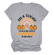 Pumpkin Love Rainbow Halloween Short Sleeve T-Shirt