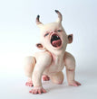 Halloween Scary Baby Resin Figurine Ornament
