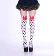 Fashion Halloween Candy Color Bowknot Stockings Costume Props