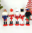 Five hand-painted Christmas tree pendants