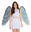 Halloween unisex oversized black white angel wings