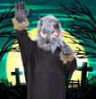 A Wolf mask on a Halloween stage