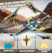 LED Flying Spin Sword Toy with Wrist Remote & Extra Batteries