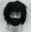 Halloween party spoof knit wool hats handmade beard men and women wig hats