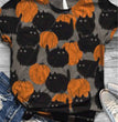 Halloween print short sleeve