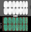 Luminous Halloween Skull Graffiti Sticker Set Of 12