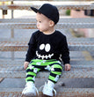 Boys long sleeve Halloween smiley two-piece set