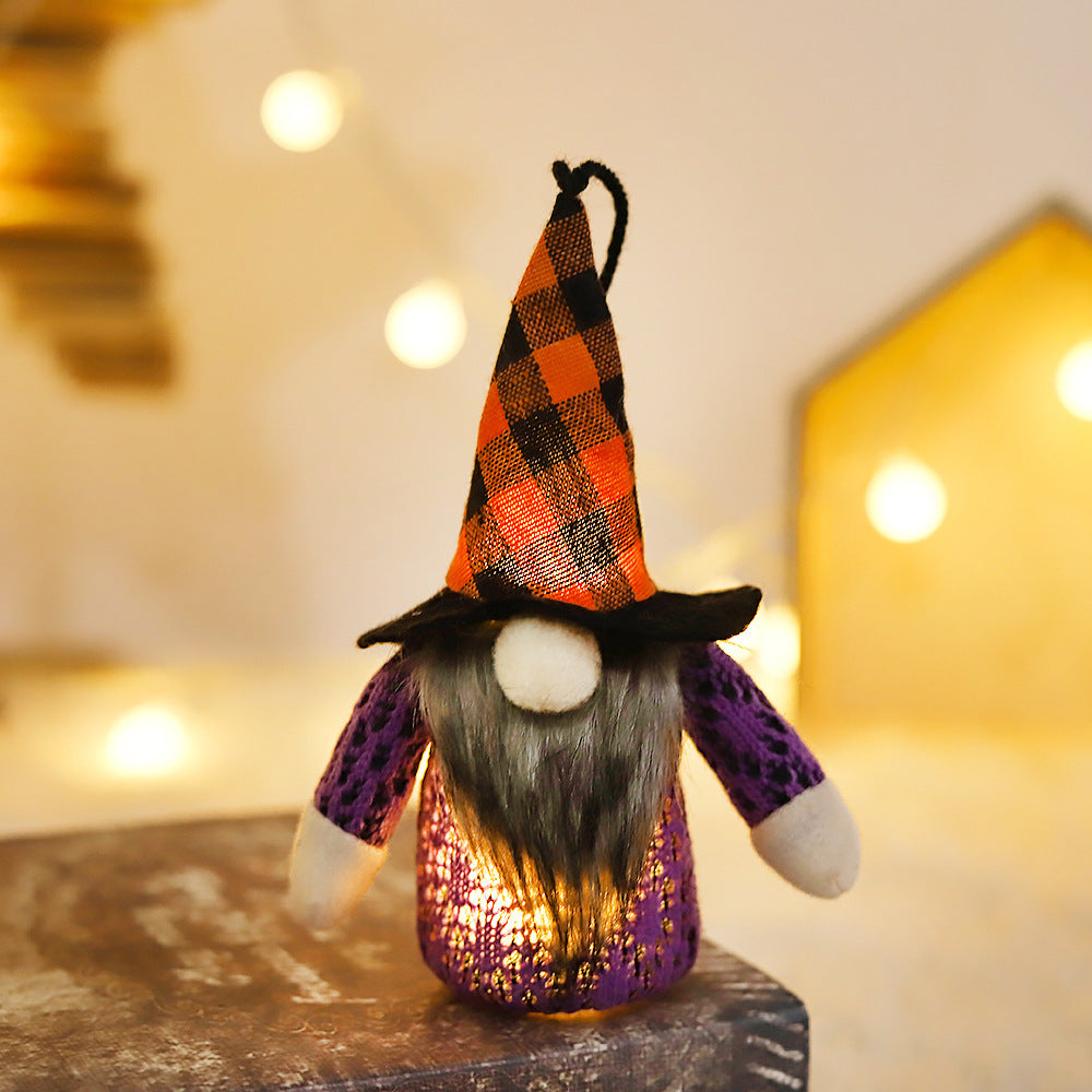 Halloween Supplies Light-emitting Forest Man Doll Pendant