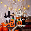Halloween Black Cat Fence Door Decorations Hanging