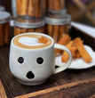 Matte Ceramic Halloween Funny Pumpkin
