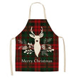 Cotton linen creative Christmas apron