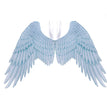 Halloween unisex oversized black white angel wings