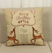 Christmas elk pillowcase