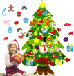 Children's DIY felt Christmas tree with lights