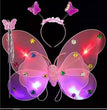 Glowing butterfly wings with lights children's costumes