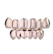 Gold-plated teeth hip-hop braces Glossy gold braces singer hipsters braces Halloween