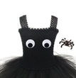Girls Dress Net Yarn Tutu Skirt Halloween Spider Suit