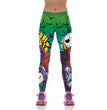 Digital Printed Sports Pants Zombie Bride Tight Elastic Pants