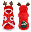 Pet flannel elk christmas clothes