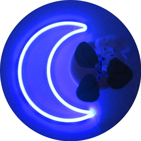 Blue Moon LED Neon Sign Night Light