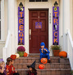 Halloween decoration outdoor banner halloween couplets