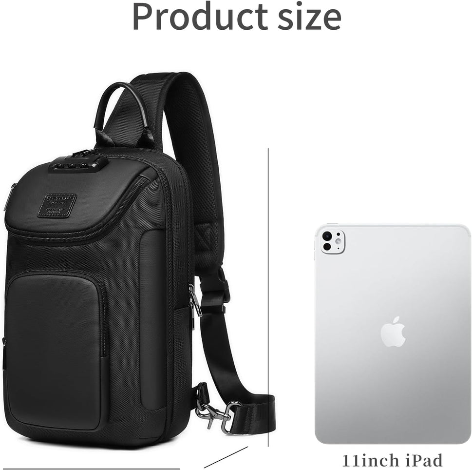 Umydeal Sling Backpack Sling Bag Crossbody Backpack Shoulder Casual Daypack Rucksack for Men (Gray)