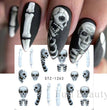 Halloween Pumpkin Nail Sticker Watermark Sticker