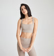 Back U Collar Shockproof Sports Underwear Naked Women Sense Vest Push-up Yoga Clothes Bra