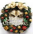 Christmas Wreath Clover Wreath Natural Pine Decorative Christmas Garland with Frost