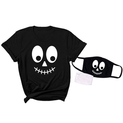 Halloween T-shirt short sleeve suit