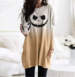 Halloween long-sleeved stitching top