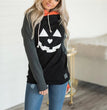 Halloween pumpkin printed women's sweater
