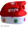 Christmas Decorations Non-woven Cartoon Applique Luminous Hat