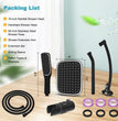 Rain Shower Head with Handheld Spray Combo, High Pressure Rainfall Shower Head, Height Adjustable Dual Shower Head, Luxury Waterfall Showerhead Bathroom