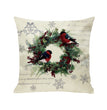 Christmas linen pillowcase