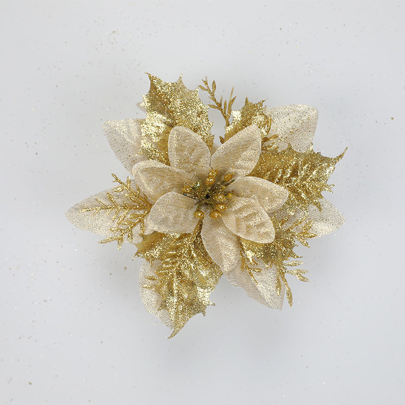 Christmas day gold powder Christmas flower
