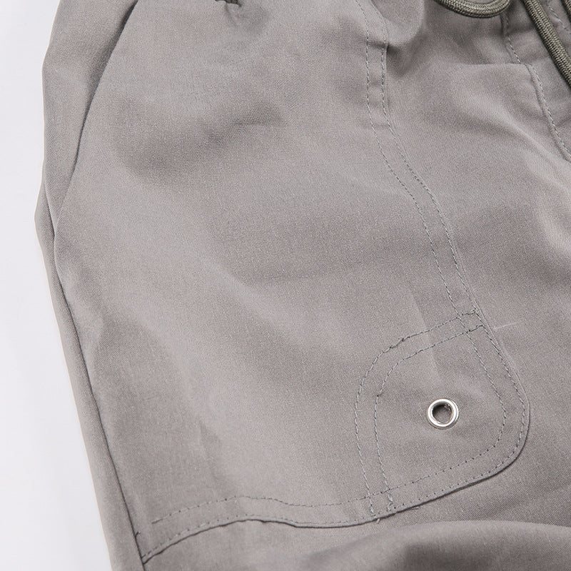 Waste Soil Wind Drawstring Workwear Skirt