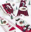 Christmas Elk Snowman Table Runner Merry Christmas Decorations