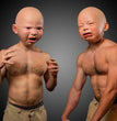Crying Mask Funny S Y Angry Baby Face Latex Mask Headgear Halloween