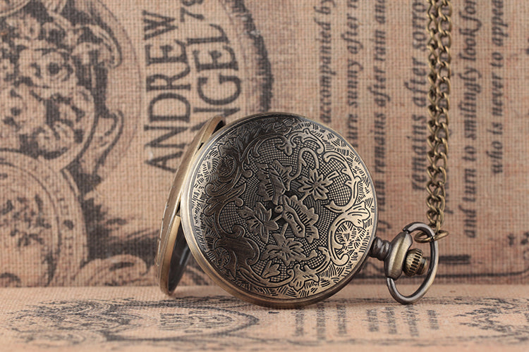 Halloween themed cartoon retro pocket watch
