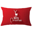 Christmas peach leather pillowcase