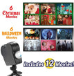 Window LED Lights Display Laser Halloween Home DJ Show Lights Christmas Spotlight Projector Movie Party Lights