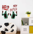 Blood Zombie Halloween Wall Sticker
