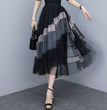 New Women's Summer Adult Lady Like Woman Western Style Youthful-looking Lightly Mature Fashion Tulle Skirt