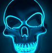 Halloween Skeleton Mask LED Glow Scary Mask