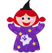 Halloween Diy Ghost Hand Puppet Pumpkin Witch Toy Handmade Material Package